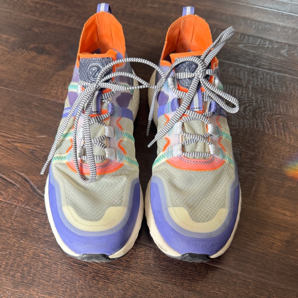 Cole Haan Women Zerogrand Outpace Runner Blue Orange Sneakers Size 8.5 B